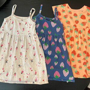 Lot of 3 Old Navy Girls Dresses – Size 5T – Gently Used – Fun Prints